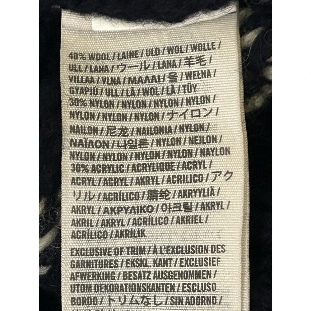 Abercrombie&Fitch Vintage Fair Isle Wool Blend Moose Sweater 90’s Large - Picture 4 of 7